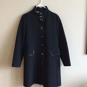 REDUCED!!   Dana Bachman quilted black coat